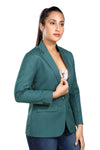 Women's slim fit TR blazer – Bottle Green – view 4