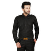 Black security guard shirt for men