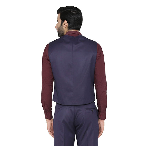 Men's Slim Fit TR Waistcoat – Navy Blue