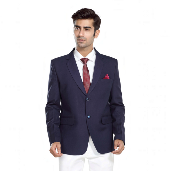 Men's sangam blue slim fit formal blazer – view 2
