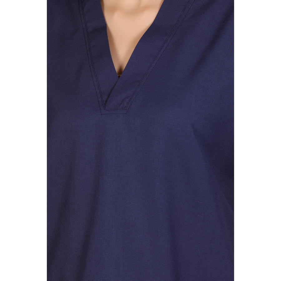 Men's Classic Scrub Suit – Navy Blue - Back
