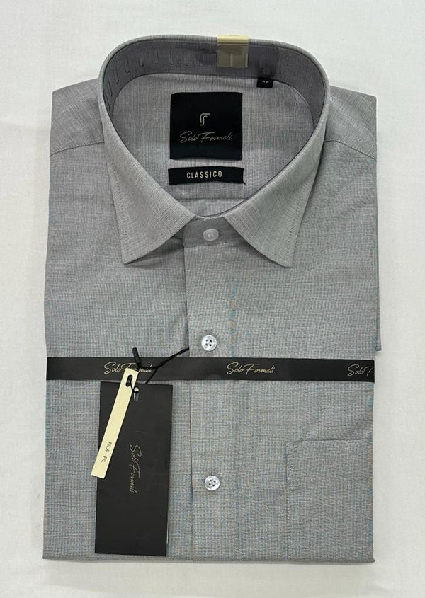 Men's Cotton Fil-a-Fil Formal Shirt – Grey – view 1