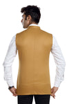 Men's Mustard Yellow TR Nehru jacket – view 4