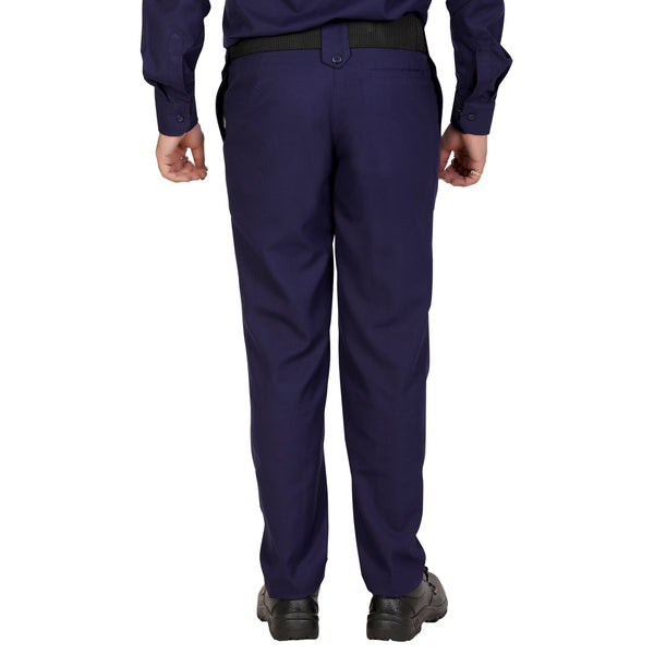 Navy blue security guard pant – back view