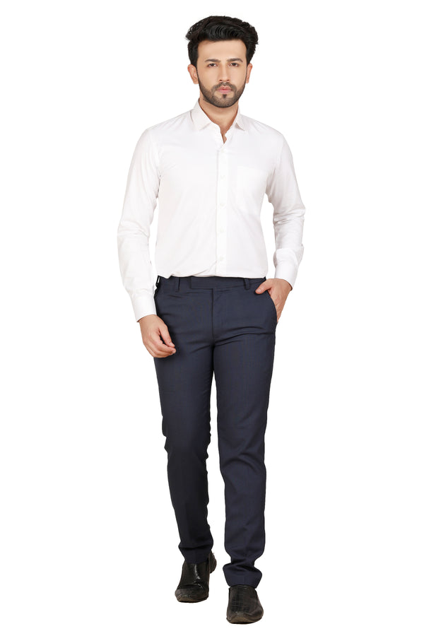 Men's Matty Formal Trouser – Silver Blue – view 1