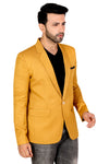Men's slim fit TR blazer – Mustard Yellow – view 4