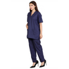 Women's Classic Scrub Suit – Navy Blue