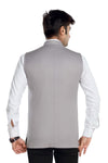 Men's Grey TR Nehru jacket – view 4