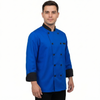 Royal Blue & Black chef coat – view 5