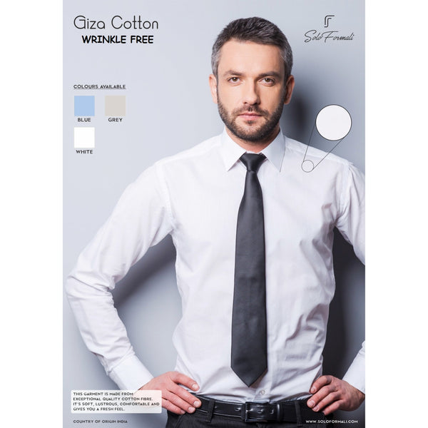 Men's Giza Cotton Formal Shirt – Grey