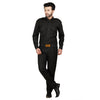 Black security guard shirt for men