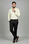 Lemon anti-stain corporate shirt for men, standing view
