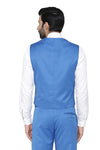 Men's light blue slim fit TR waistcoat – view 4