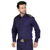 Navy blue security guard shirt for men