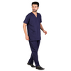 Men's Classic Scrub Suit – Navy Blue