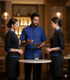 Half Sleeve Waiter Uniform – Royal Blue & Black – view 5