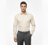 Men's Classic Formal Shirt – Cream – view 2