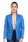 Women's slim fit TR blazer – Light Blue – view 2