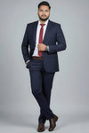 Mafatlal Trendz navy blue corporate blazer – view 3