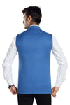 Men's Light Blue TR Nehru jacket – view 3