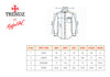 Men's fil-a-fil formal shirt size chart S/36 to 3XL/46