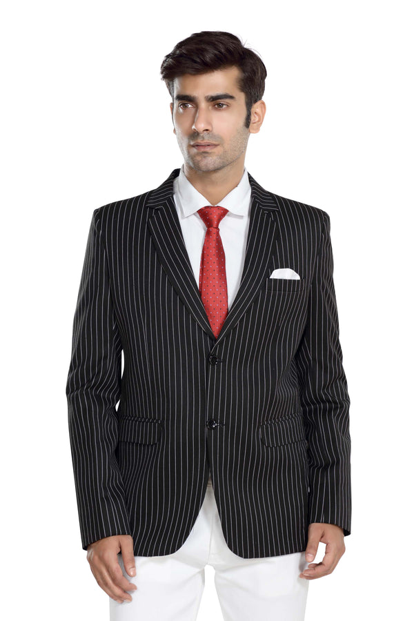 Men's slim fit stripes blazer – view 1