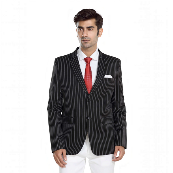 Men's slim fit stripes blazer – view 1