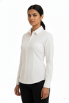 Women's Lycra Formal Shirt – White – view 3