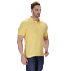 Pale Yellow polo T-shirt (100% cotton) – left angle view
