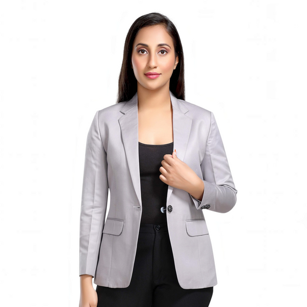Women's slim fit TR blazer – Grey – view 2