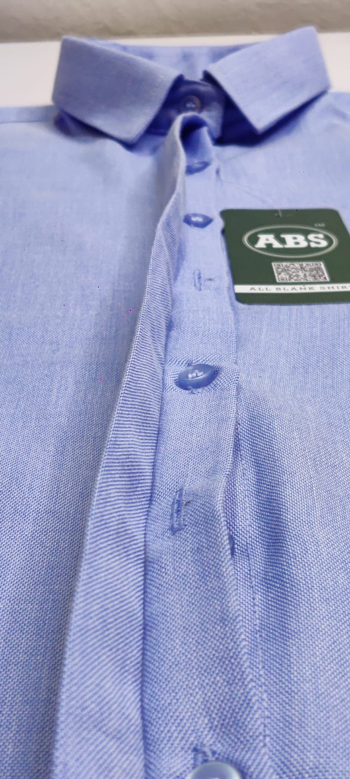 Women's Chambray Formal Shirt – Blue - Right Sleeve