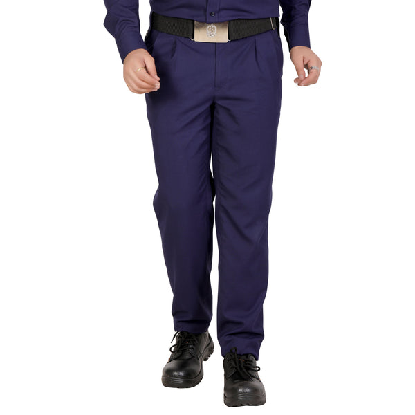 Navy blue security guard pant – front view