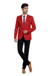 Men's slim fit TR blazer – Red – view 1