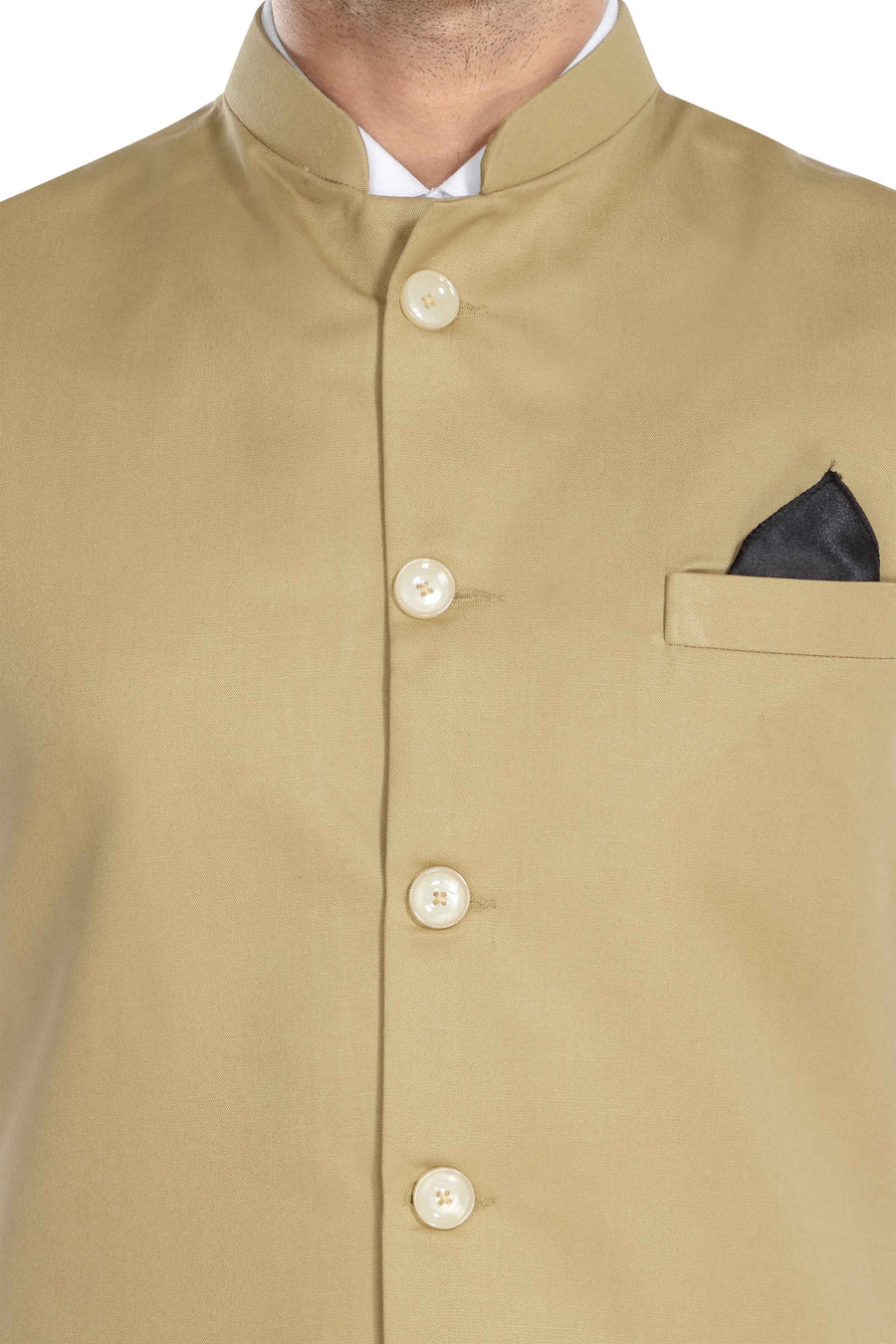 Men's TR Nehru Jacket – Beige - Back
