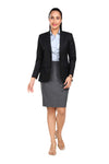 Women's slim fit TR blazer – Black – view 3