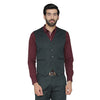 Men's Slim Fit TR Waistcoat – Dark Green