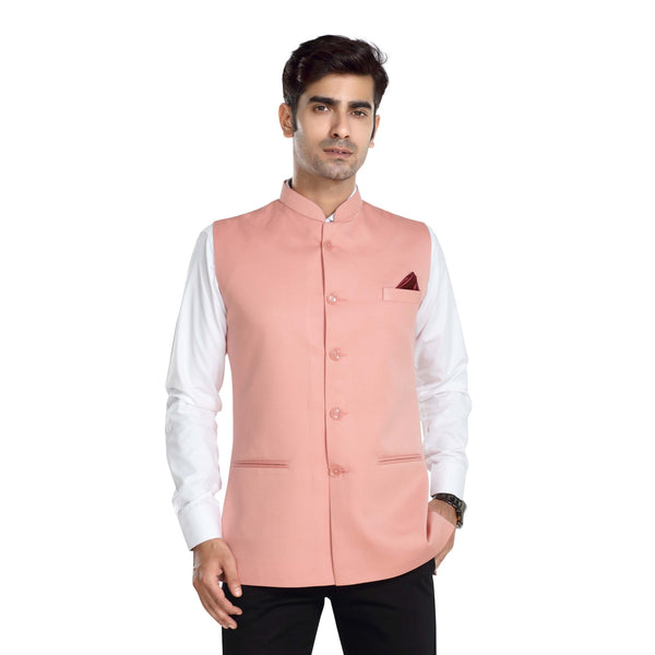Men's TR Nehru Jacket – Peach