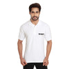 White security polo T-shirt – front view