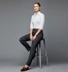 Mafatlal Trendz white anti-stain shirt for women, seated view