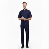 Half Sleeve Waiter Uniform – Navy Blue & Red – view 1