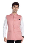 Men's Blossom Pink TR Nehru jacket – front view