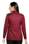 Women's slim fit TR blazer – Dark Maroon – view 7