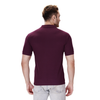 Wine polo T-shirt (100% cotton) – back view