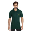 Bottle green security polo T-shirt – front view