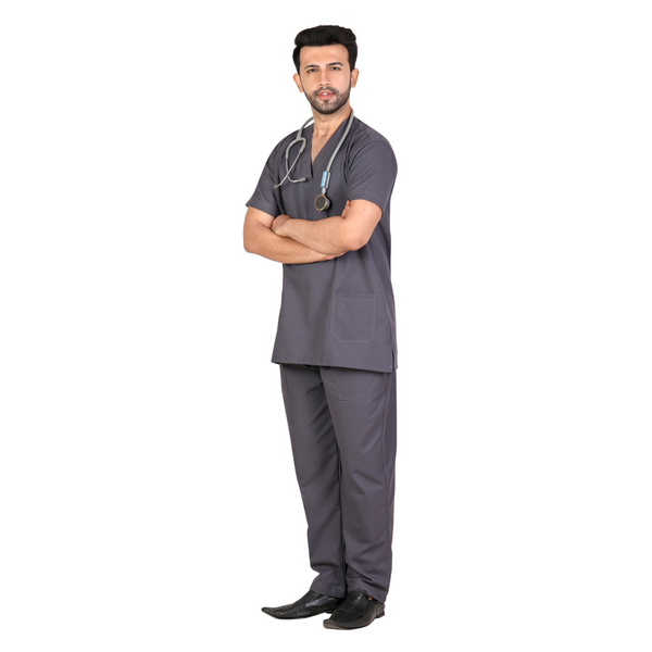 Classic Scrub Suit – Grey