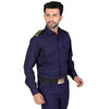 Navy blue security guard shirt for men