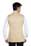 Men's Cream TR Nehru jacket – view 3