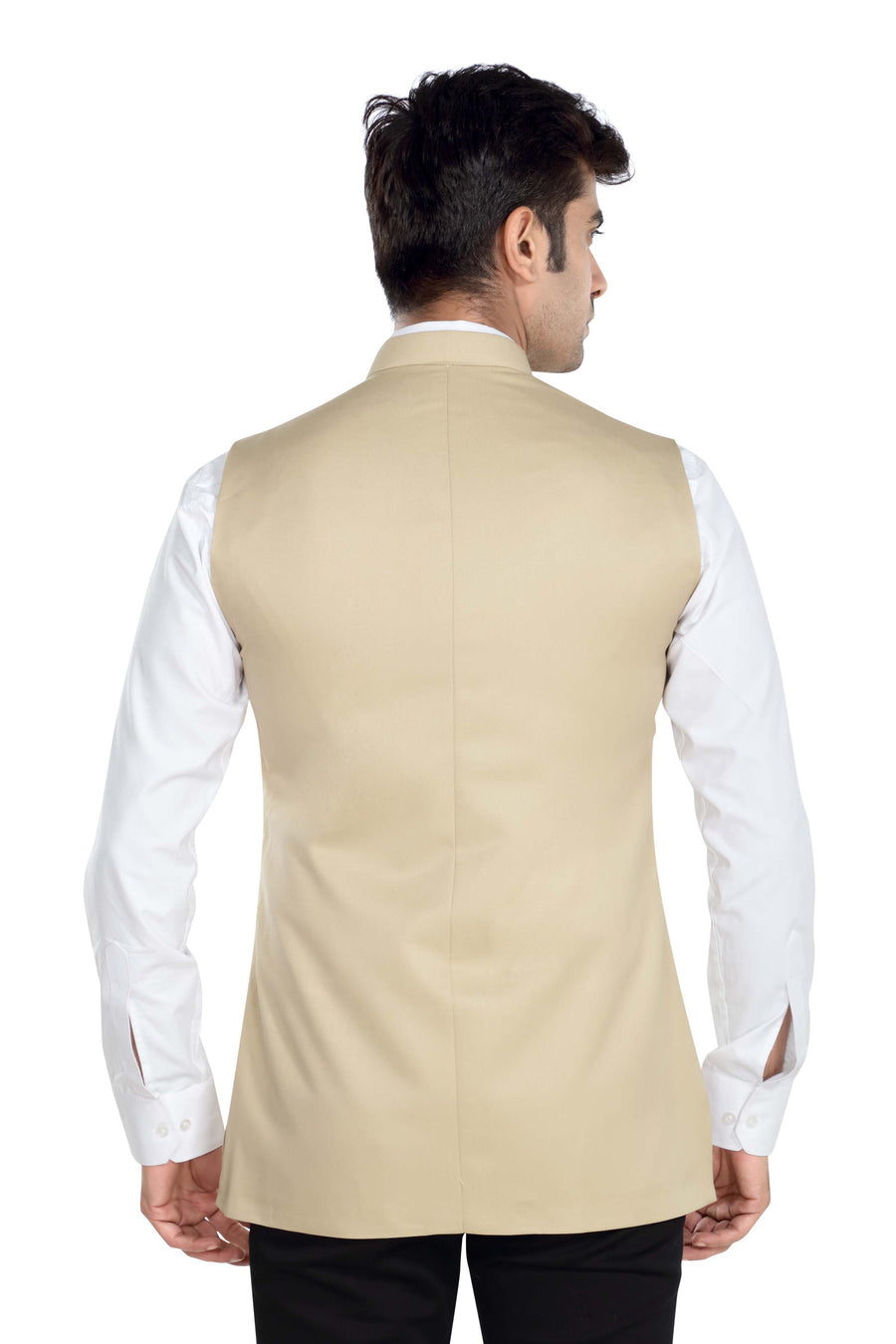 Men's TR Nehru Jacket – Cream - Right Sleeve