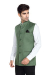 Men's Green TR Nehru jacket – view 2