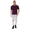 Wine polo T-shirt (100% cotton) – full body view